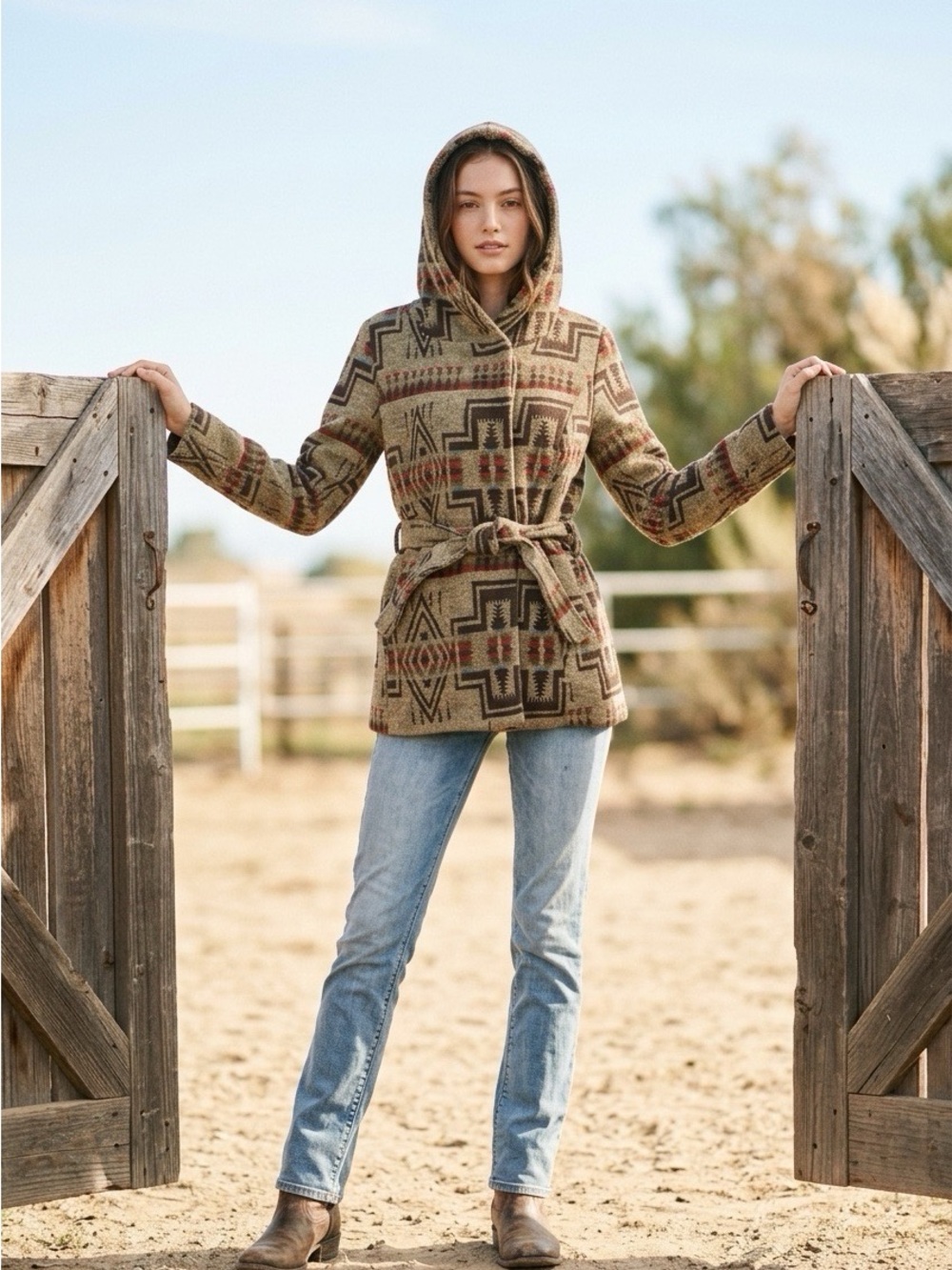 Mossimo Southwestern Blanket Coat size Medium